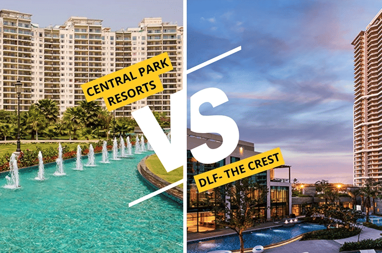 Central Park Resorts vs DLF The Crest — full comparison (2025)